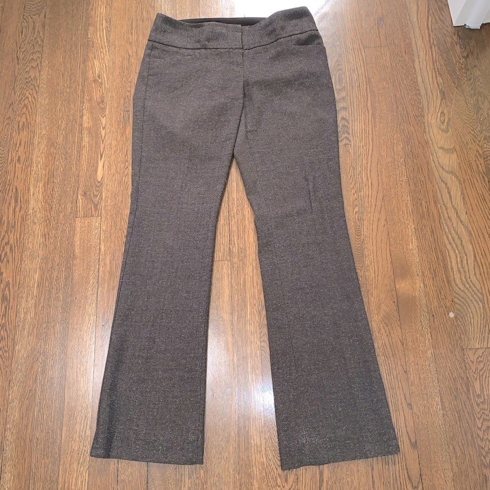 Brown boot cut slacks/work pants